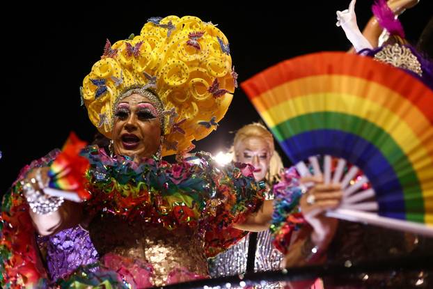 Carnival parade in Sao Paulo