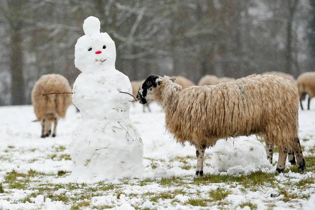 Snow in Milton Keynes