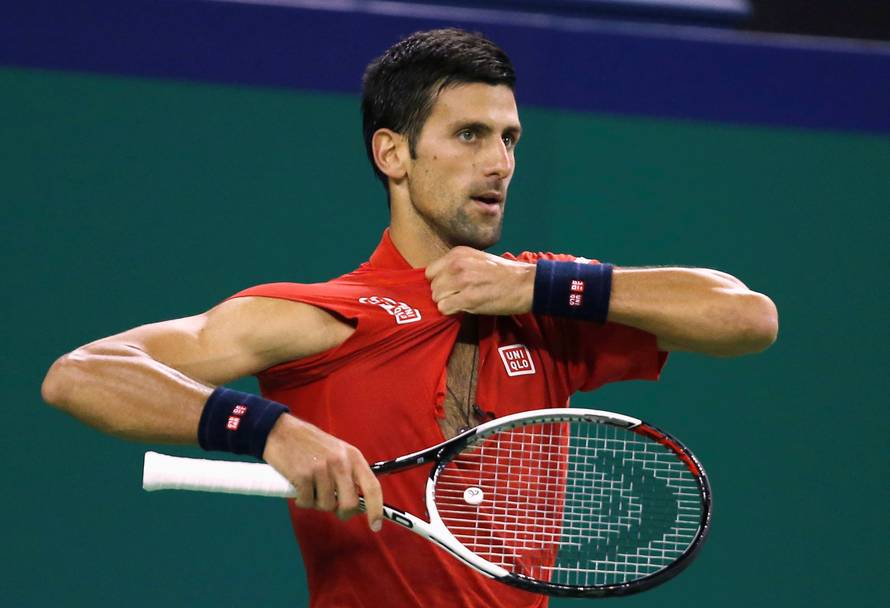 Tennis - Shanghai Masters tennis tournament - Novak Djokovic of Serbia v Roberto Bautista Agut of Spain
