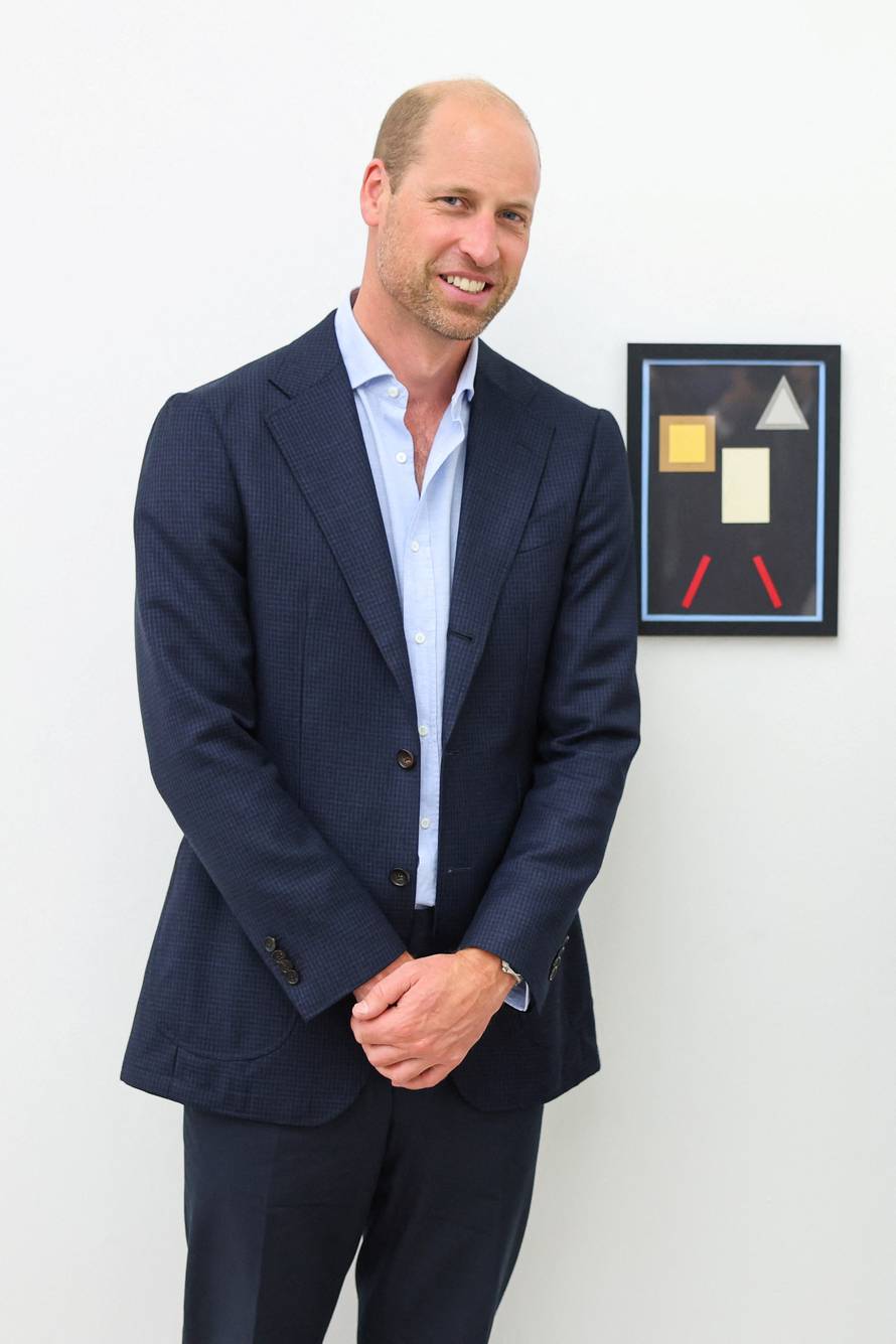 Britain's Prince William visits the Saatchi gallery in London