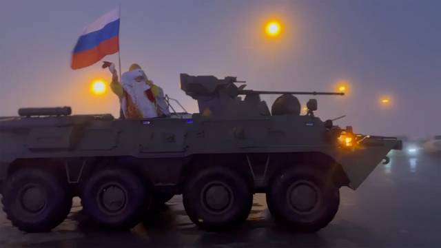 Kremlin deploys Russian Santa - Grandfather Frost - in latest propaganda move to encourage support for his war.