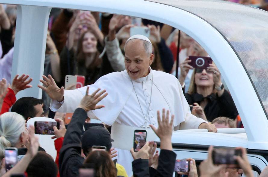 Pope Leo holds his first weekly general audience since cancer surgery