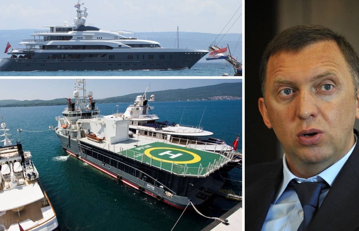 Sputnik u Splitu na remontu: Rus Deripaska na brodu čuva helikopter i igračke za more