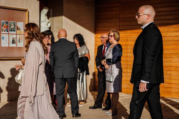 Split: Vjenčanje Hajdukovog nogometaša Anthonyja Kalika i Ivone Glavaš