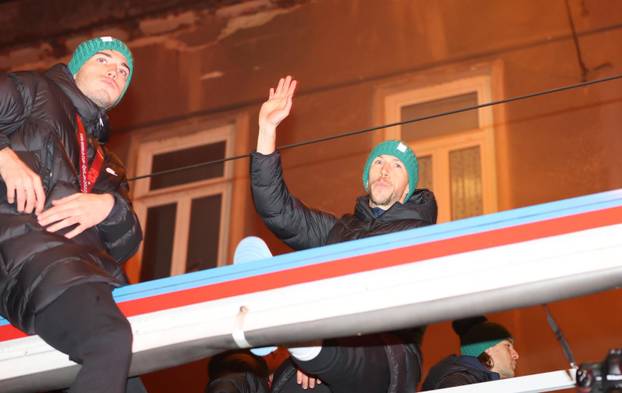 ARHIVA - 2022. Zagreb: Svečani doček nogometaša nakon osvojenog trećeg mjesta na SP-u u Katru