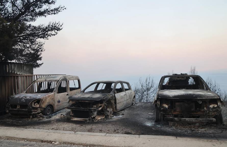 Posljedice požara kod Omiša
