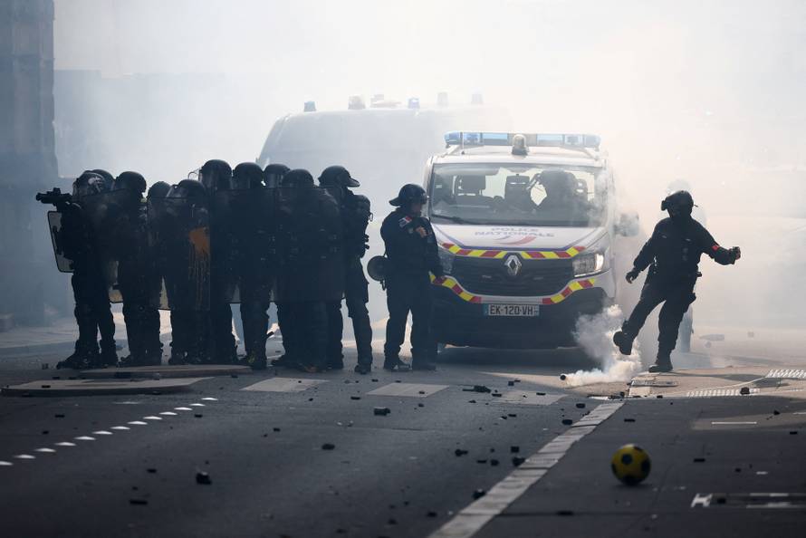 Nationwide protests in France against the cost of living