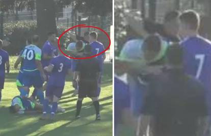 VIDEO U Vodnjanu huligan ušao na teren i šakom udario igrača