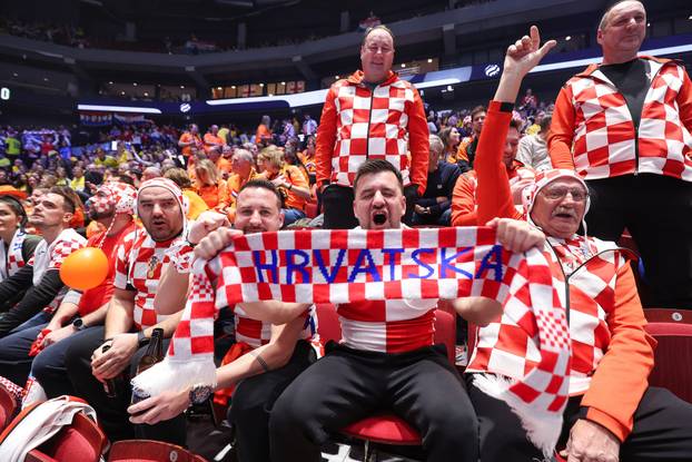 Susret Švedske i Hrvatske u prvom krugu EHF Europskog prvenstva, navijači