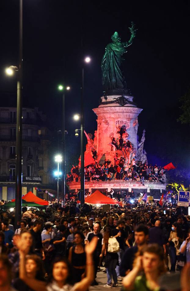 Reaction to the first round results of the 2024 snap legislative elections