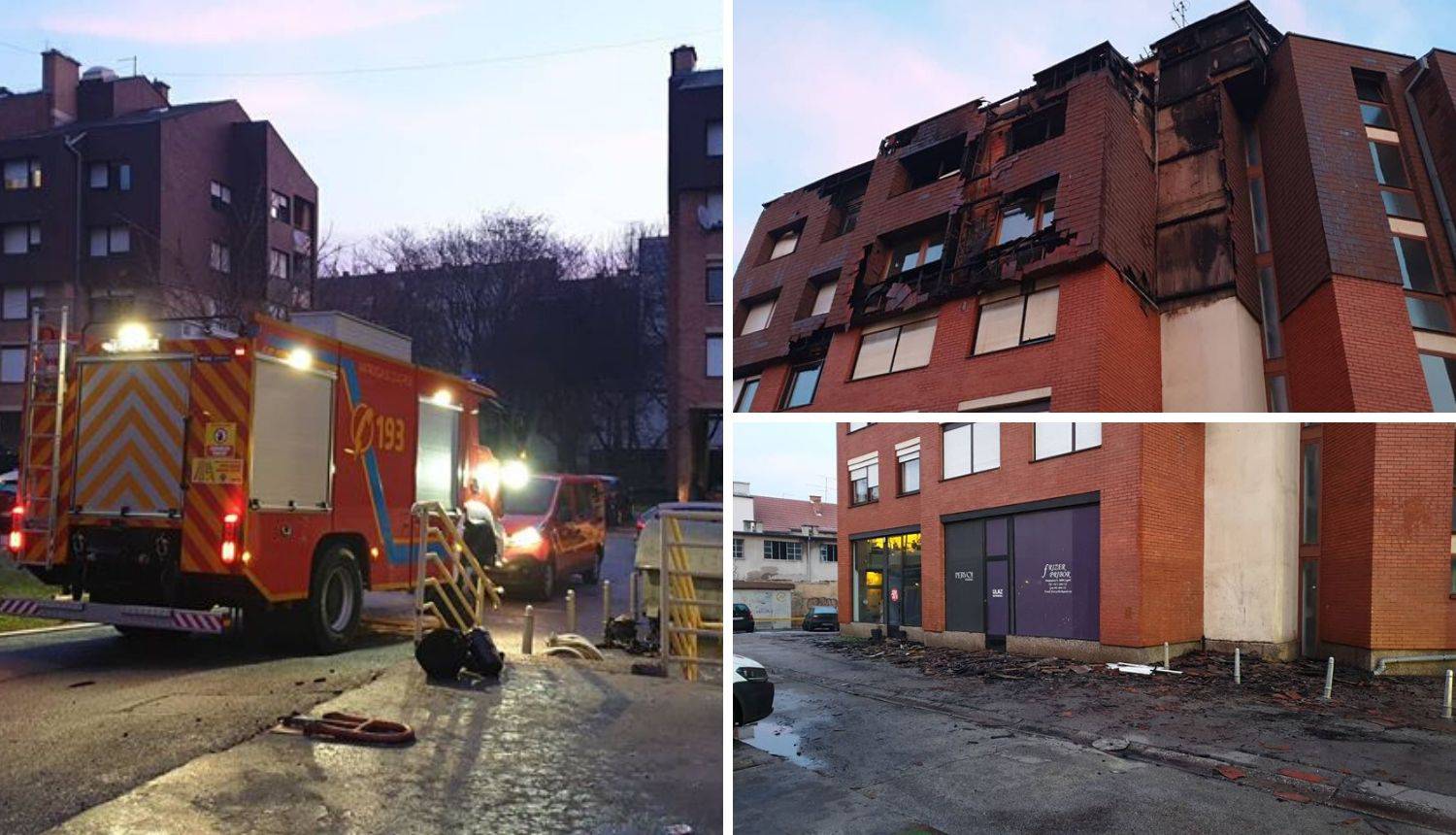 Vatrogasci i dalje na požarištu: 'Susjeda je vrištala, u šoku je'