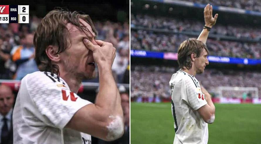 Real Madrid - Sociedad 2-0: Luka Modrić uz ovacije i špalir napustio travnjak Bernabeua!