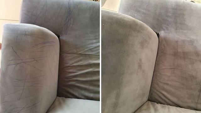Odličan trik kako očistiti kauč koji je dijete išaralo kemijskom