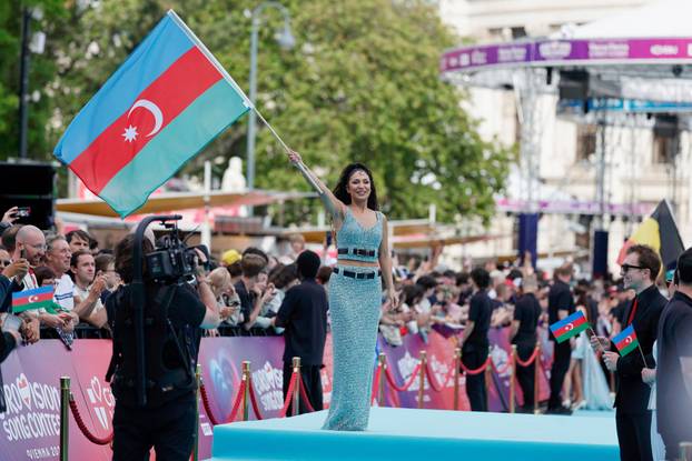 Eurovision Song Contest's 'Turquoise Carpet' event in Vienna