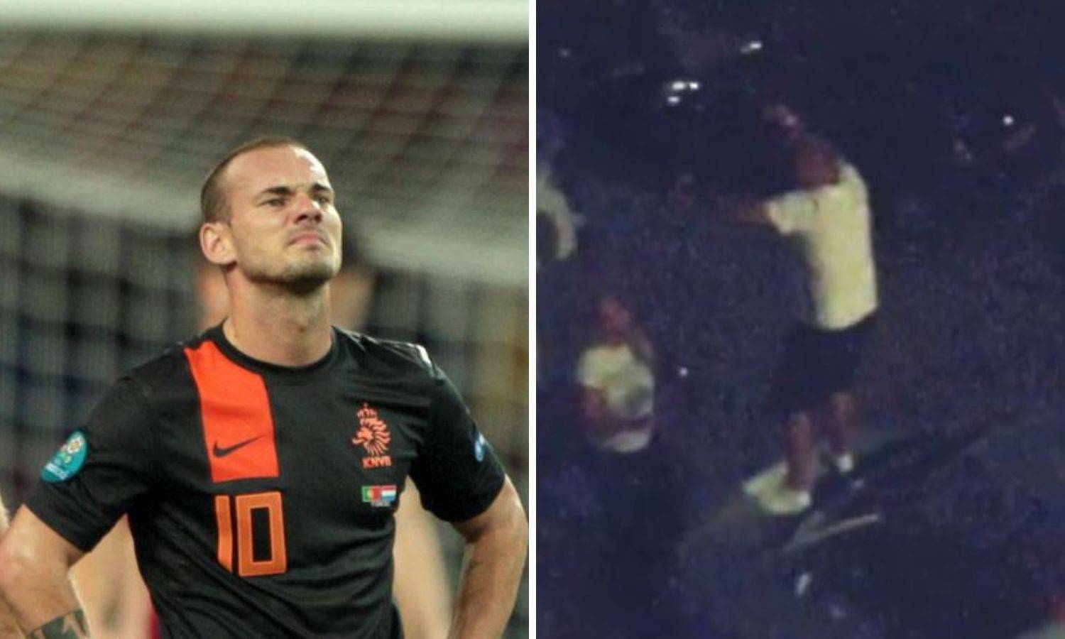 Veseli Sneijder: Napio se pa plesao po krovu automobila