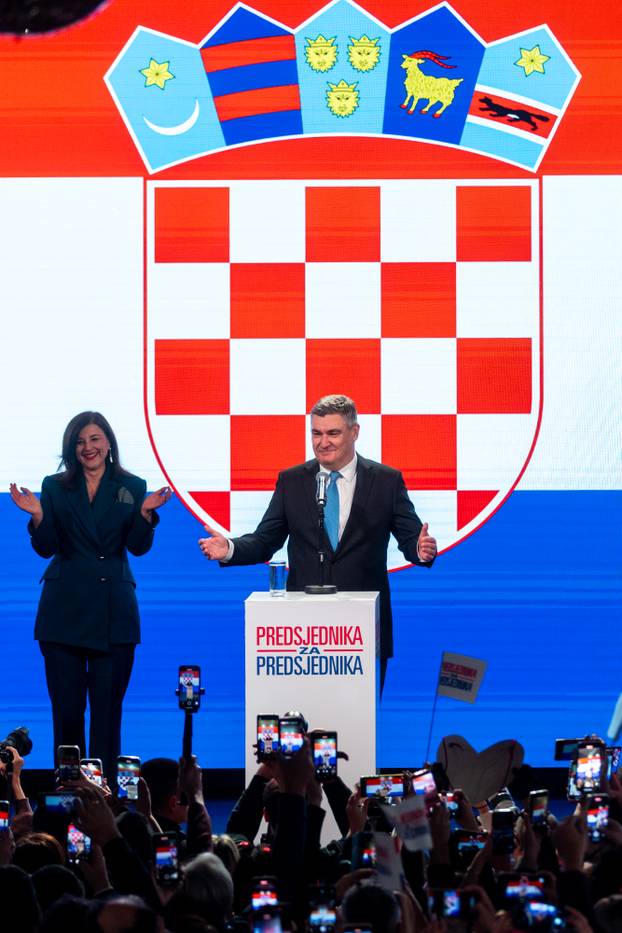 Zagreb: Zoran Milanović pobijedio na predsjedničkim izborima