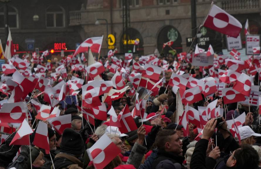 Protesters rally in Copenhagen in solidarity with Greenland