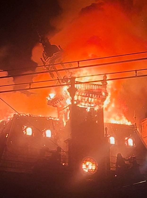 Fire in Limoges city hall amid protests in France
