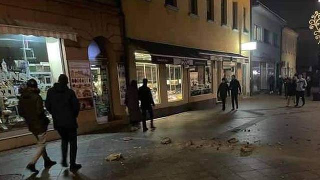 FOTO Prve slike iz Zenice: Potres izazvao štetu na zgradi u centru