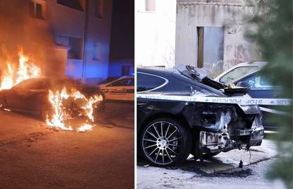 Požar u Splitu: Luksuzni Porsche Panamera gorio na parkingu