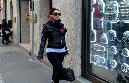 Nina Badrić prošetala ulicama Milana u crnim tajicama: 'Ovdje sam nekada žarila i palila...'