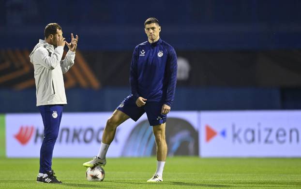Zagreb: Trening GNK Dinamo uoči utakmice protiv Fenerbahce F.K.