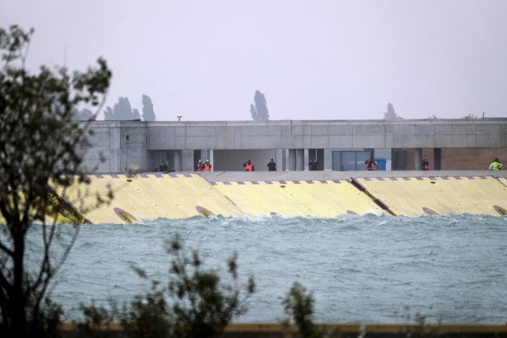 Mose flood barrier scheme is used for the first time, in Venice