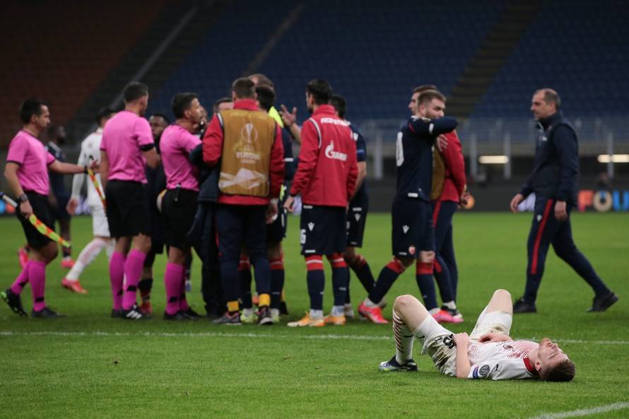 AC Milan v Red Star Belgrade - UEFA Europa League - Round of 32 - 2nd Leg - Giuseppe Meazza