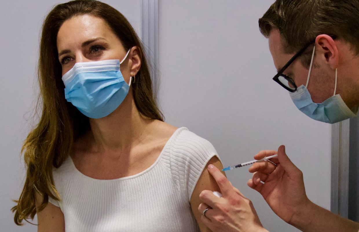 Kate  u ležernom izdanju primila prvu dozu cjepiva protiv korone
