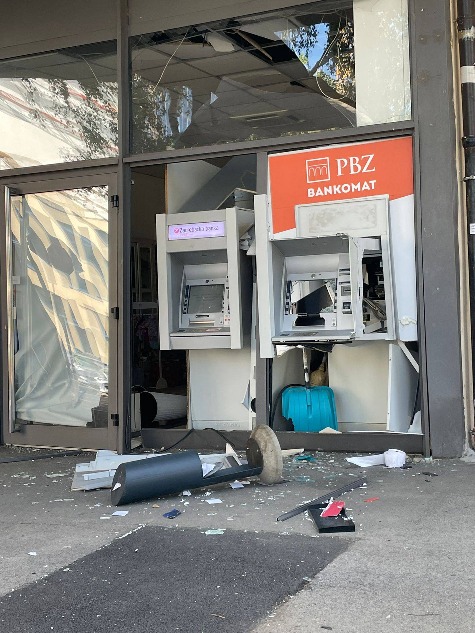 Eksplozija u Zagrebu: Digli su u zrak bankomat na Trešnjevci