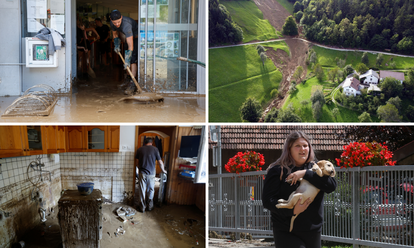 Pogledajte razmjere katastrofe u Sloveniji:  Građani spašavaju kuće, stvaraju se brojna klizišta