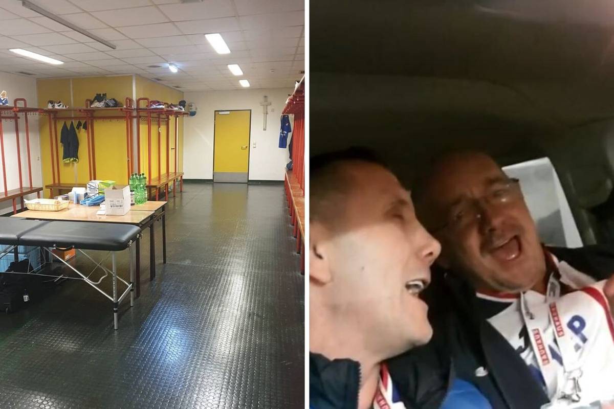 Hrvati 'polizali' svlačionicu u Beču i zapjevali uz Joletov hit