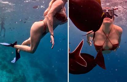 Meri Goldašić poput Male sirene plivala s ribicama na Maldivima