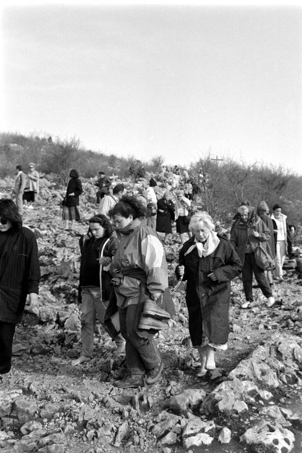 Međugorje - jedno od najpoznatijih katoličkih hodočasničkih odredišta, 27.1.1991.