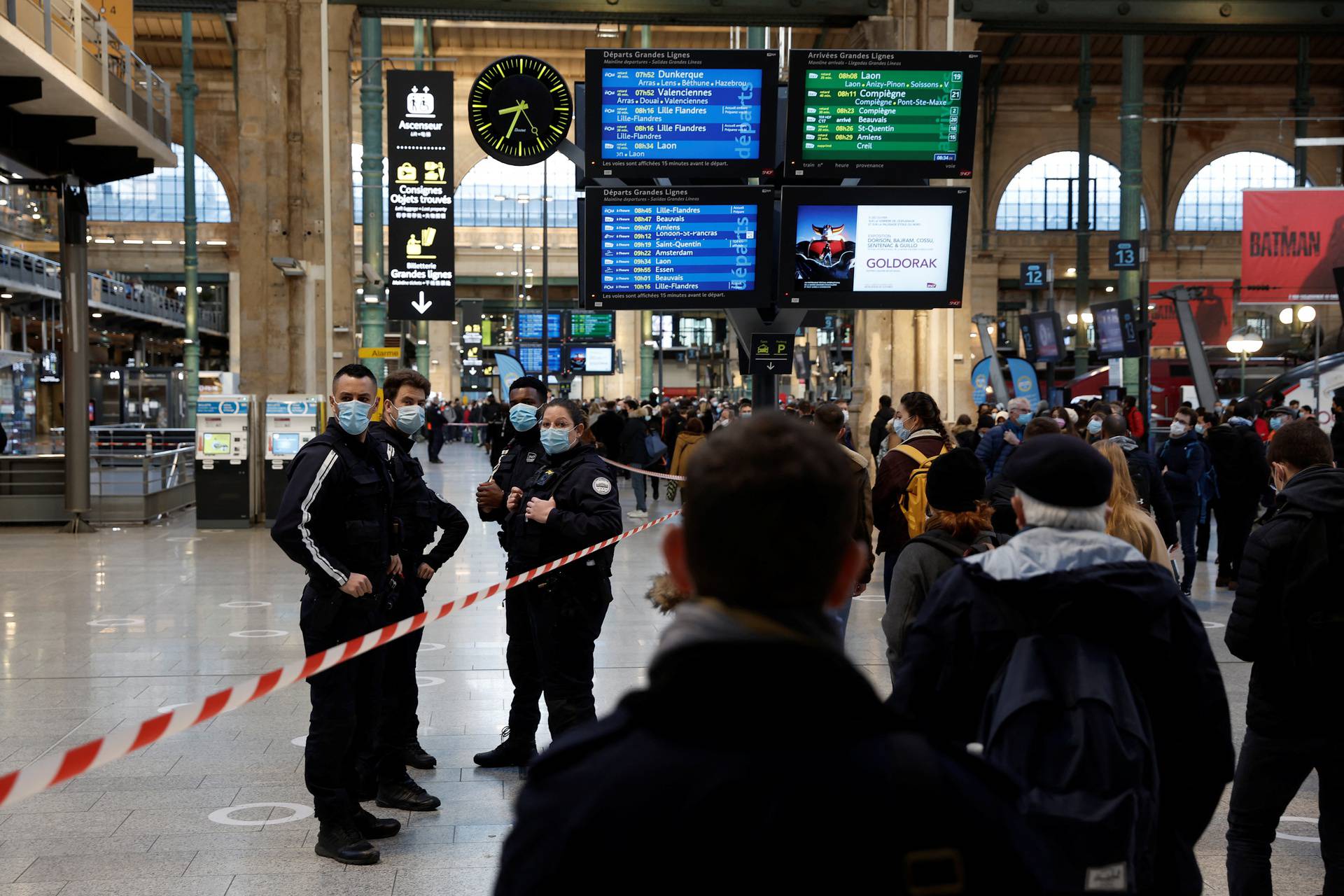 Police killed a person who attacked them with a knife at Paris' Gare du Nord station