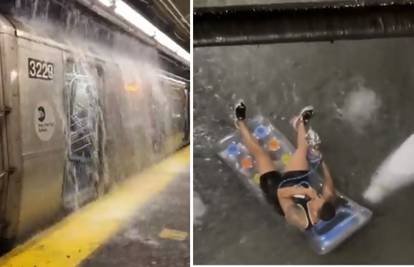 Nevjerojatne snimke: New York kao u filmu 'Dan poslije sutra', a on u Bronxu pliva na luftiću