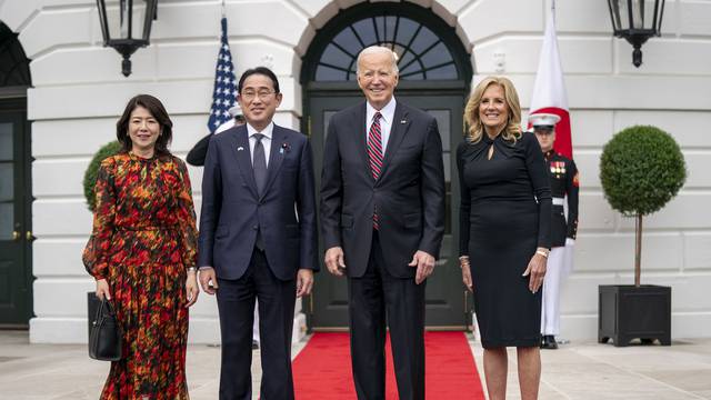 President Joe Biden and First Lady Jill Biden Welcome Japanese Prime Minister To The White House