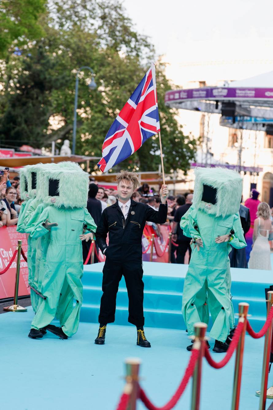 Eurovision Song Contest's 'Turquoise Carpet' event in Vienna