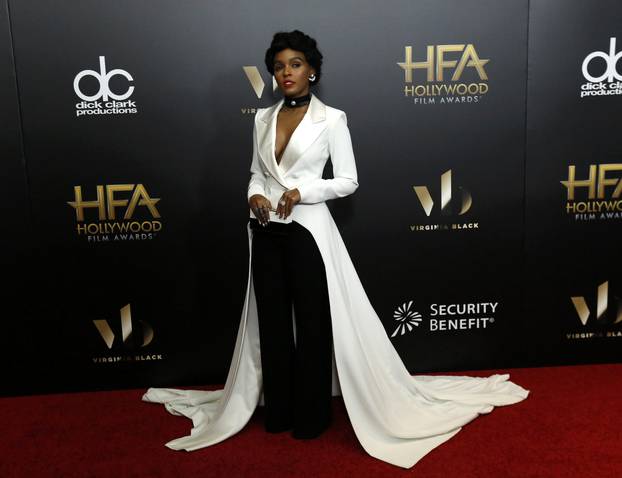 Musician Janelle Monae arrives at the Hollywood Film Awards in Beverly Hills