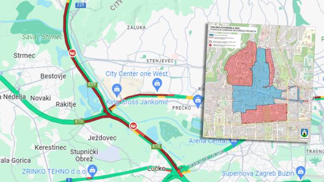 Sudar, radovi i dan mobilnosti. Skoro sve u crvenom na karti, kojim putem ići kroz Zagreb?