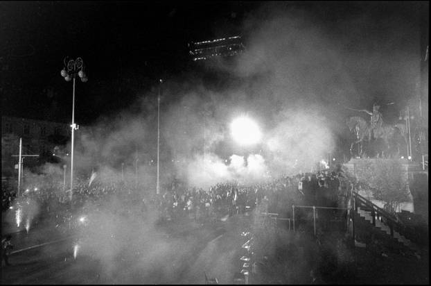 Zagreb: Svečano otkrivanje spomenika banu Josipu Jelačiću na istoimenom trgu, 15.10.1990.