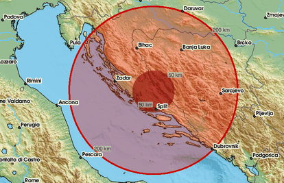 Potres jačine 3,8 po Richteru zatresao je Dalmaciju: 'Odmah smo skočili, tresla su se stakla'
