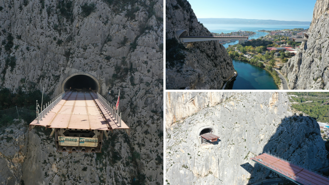 FOTO Razlika u visini nije greška: Uskoro će se spojiti krakovi mosta iznad Cetine