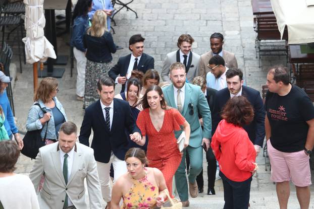 ARHIVA - 2024. Dubrovnik: Vjenčanje Nicole Artukovich i Liama Stewarta u crkvi sv.Ignacija