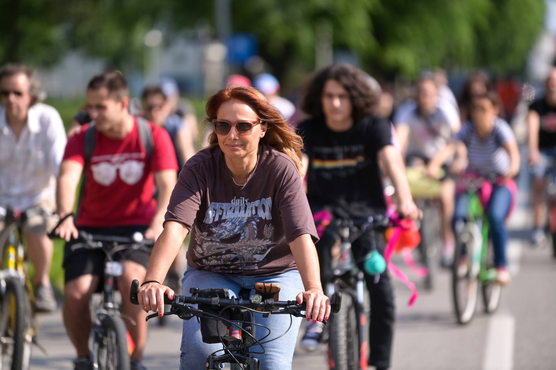 Zagreb: Pride ride, prosvjedna vožnja biciklima koju organizira Ponosni Zagreb