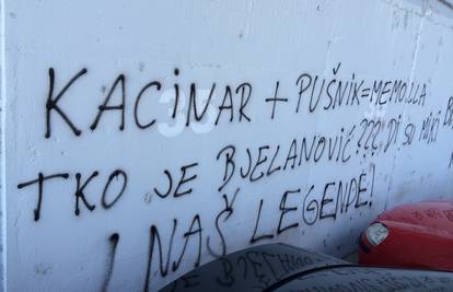 Uvredljivi grafiti na Poljudu: Tko je Bjelanović, di su legende