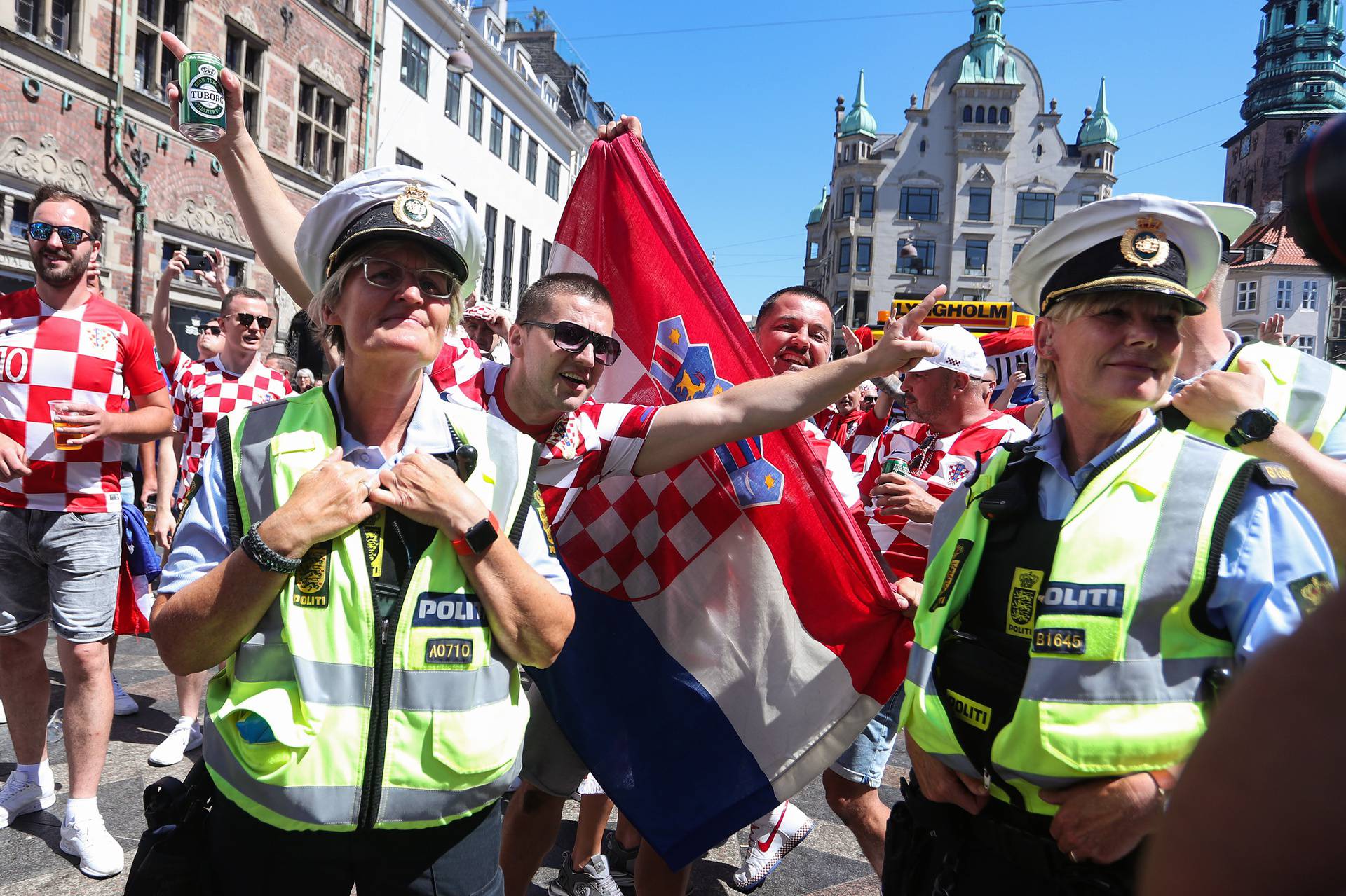 Kopenhagen: Navijaci Hrvatske i Španjolske u gradu uoči utakmice