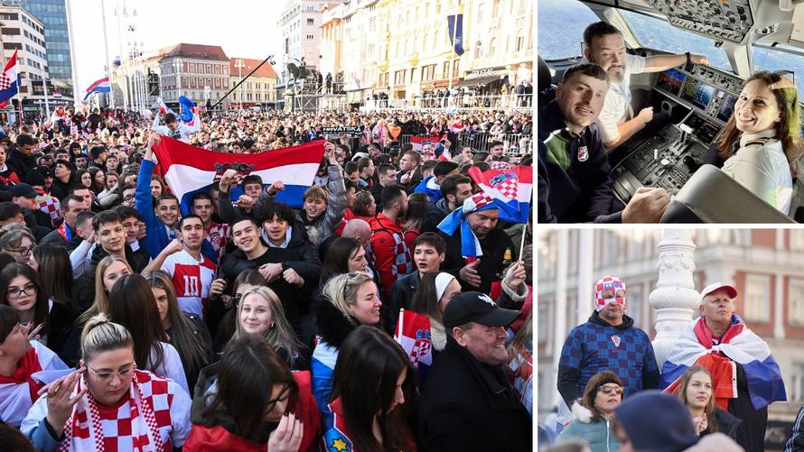 Deseci tisuća ljudi dočekali su srebrne! Trgom se orile pjesme, navijači zapalili desetak baklji