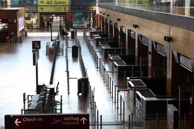 German trade union Verdi strikes at Berlin Brandenburg Airport BER