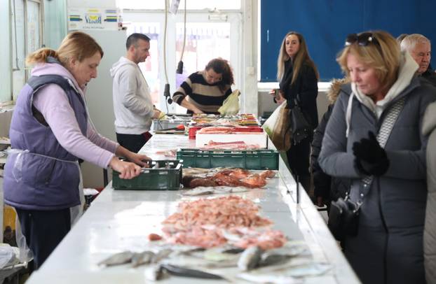 Šibenik: Skromna ponuda srdela i ostale ribe na ribarnici